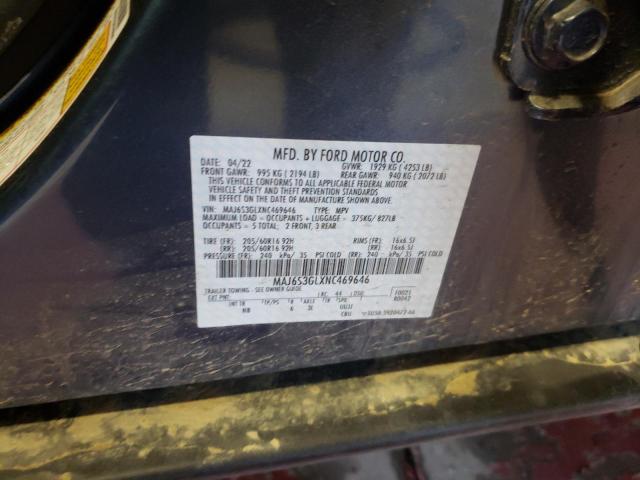 MAJ6S3GLXNC469646 - 2022 FORD ECOSPORT SE BLUE photo 13