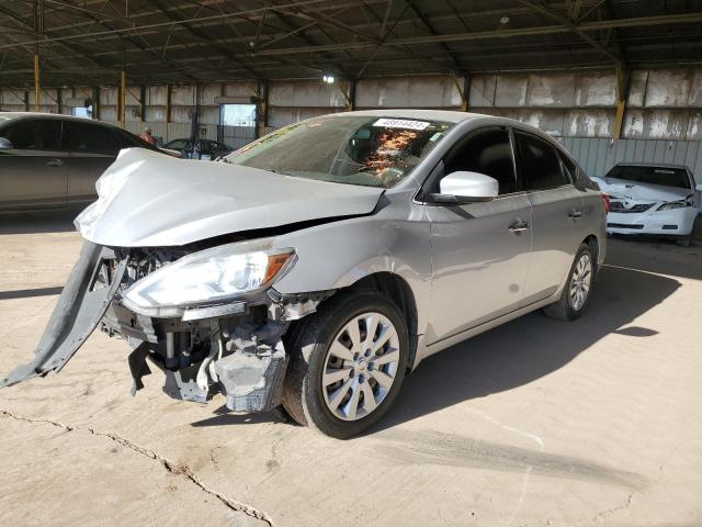 3N1AB7AP0HY335220 - 2017 NISSAN SENTRA S SILVER photo 1