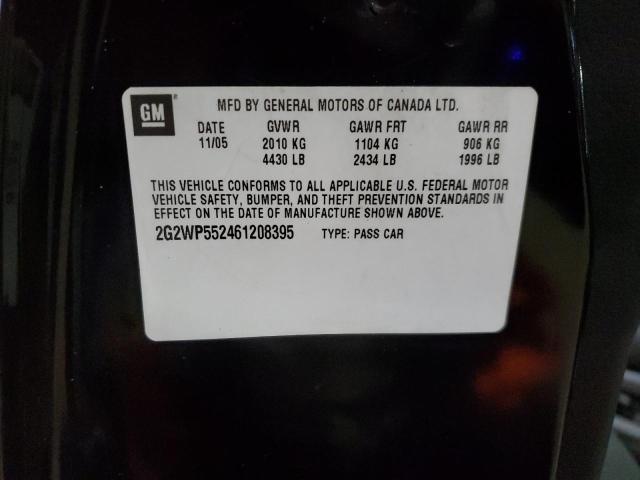 2G2WP552461208395 - 2006 PONTIAC GRAND PRIX 黑色 照片 13