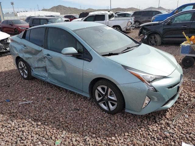 JTDKARFU6H3052487 - 2017 TOYOTA PRIUS BLUE photo 4