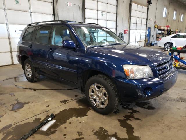 JTEGD21AX40089146 - 2004 TOYOTA HIGHLANDER BLUE photo 4