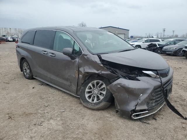 5TDYSKFC3MS028808 - 2021 TOYOTA SIENNA XLE GRAY photo 4