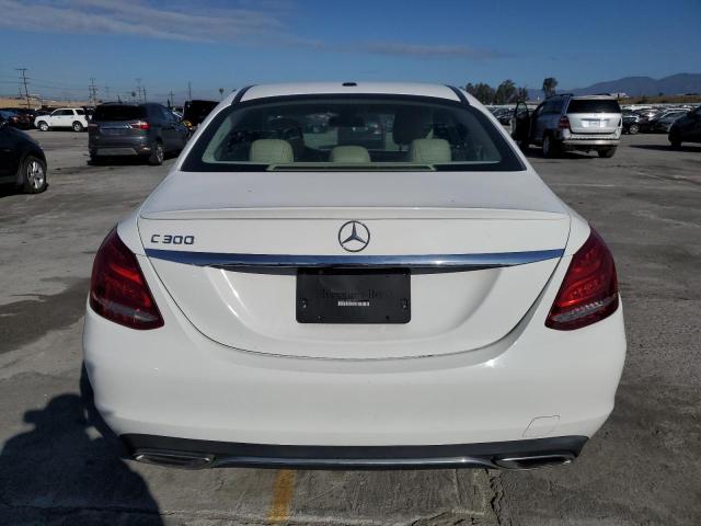 55SWF4JBXGU164267 - 2016 MERCEDES-BENZ C 300 WHITE photo 6