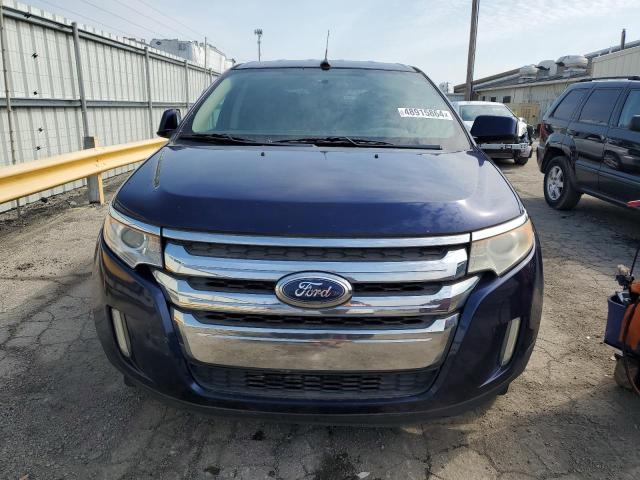 2FMDK3JC9BBA18984 - 2011 FORD EDGE SEL BLUE photo 5