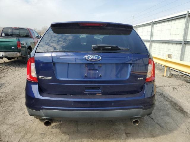 2FMDK3JC9BBA18984 - 2011 FORD EDGE SEL BLUE photo 6