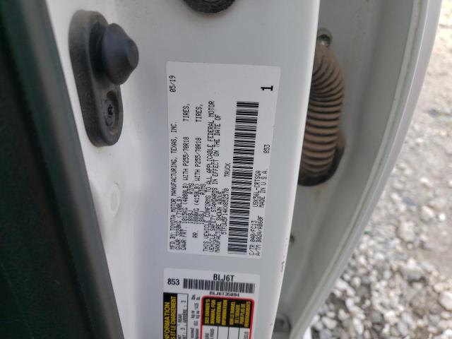 5TFUW5F14KX852570 - 2019 TOYOTA TUNDRA DOUBLE CAB SR/SR5 WHITE photo 12