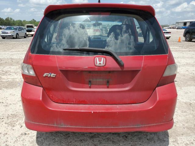 JHMGD38618S059330 - 2008 HONDA FIT SPORT RED photo 6