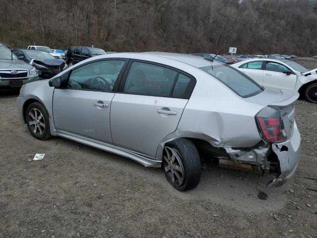 3N1AB6APXCL662479 - 2012 NISSAN SENTRA 2.0 SILVER photo 2