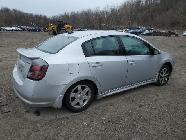3N1AB6APXCL662479 - 2012 NISSAN SENTRA 2.0 SILVER photo 3