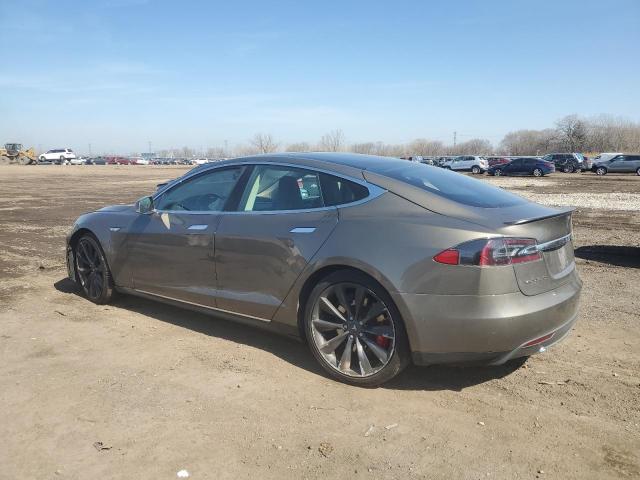 5YJSA1E48FF115155 - 2015 TESLA MODEL S TAN photo 2