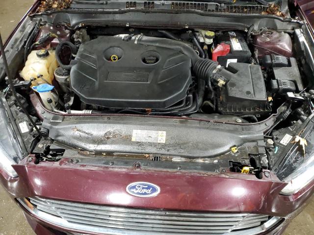 3FA6P0H91DR364237 - 2013 FORD FUSION SE MAROON photo 11