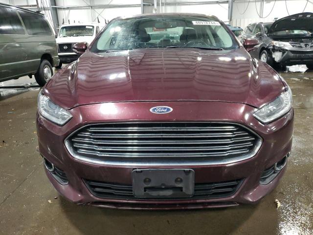 3FA6P0H91DR364237 - 2013 FORD FUSION SE MAROON photo 5