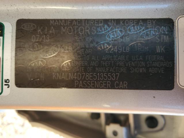 KNALN4D78E5135537 - 2014 KIA CADENZA PREMIUM SILVER photo 13