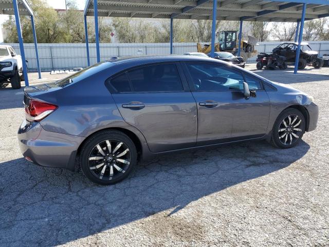 19XFB2F96FE079244 - 2015 HONDA CIVIC EXL GRAY photo 3
