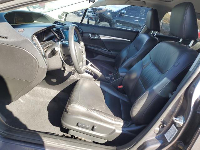 19XFB2F96FE079244 - 2015 HONDA CIVIC EXL GRAY photo 7