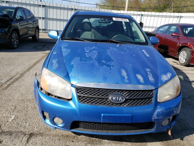 KNAFE161175008118 - 2007 KIA SPECTRA5 SX BLUE photo 5