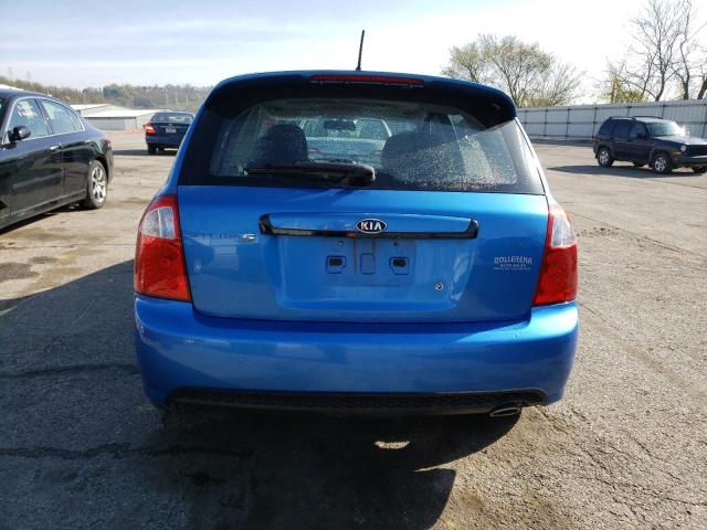 KNAFE161175008118 - 2007 KIA SPECTRA5 SX BLUE photo 6