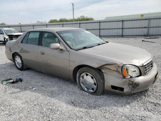 1G6KE57Y01U136404 - 2001 CADILLAC DEVILLE DHS BEIGE photo 4