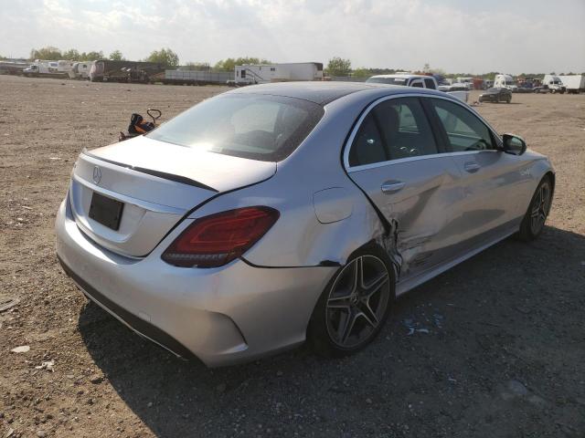 55SWF8DB5KU282724 - 2019 MERCEDES-BENZ C 300 SILVER photo 3