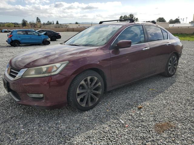 1HGCR2F5XDA229899 - 2013 HONDA ACCORD SPORT BURGUNDY photo 1