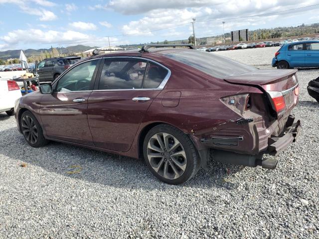 1HGCR2F5XDA229899 - 2013 HONDA ACCORD SPORT BURGUNDY photo 2