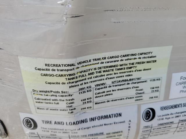 5ZT2AVRB6JB917567 - 2018 FORS TRAILER TAN photo 10
