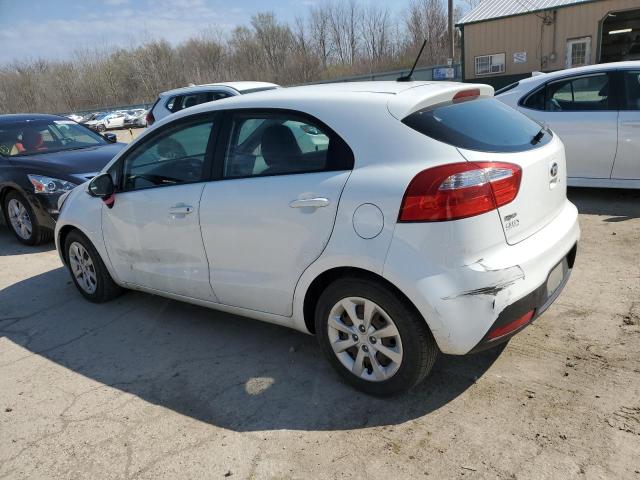 KNADM5A38D6307752 - 2013 KIA RIO LX WHITE photo 2