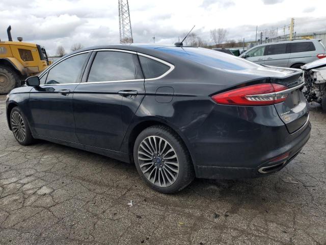 3FA6P0T90HR412470 - 2017 FORD FUSION SE BLACK photo 2