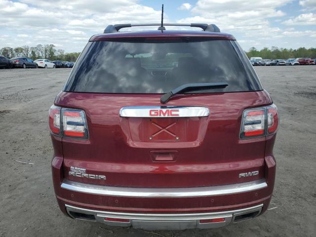 1GKKVTKD5GJ244666 - 2016 GMC ACADIA DENALI MAROON photo 6