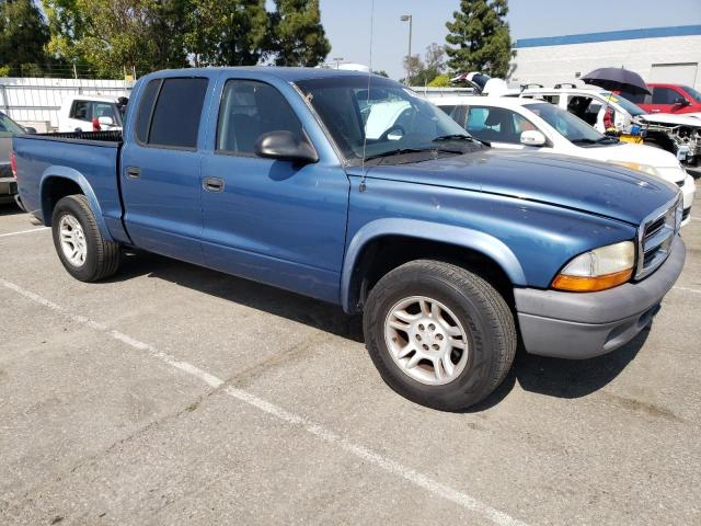 1D7HL38N64S768349 - 2004 DODGE DAKOTA QUAD SPORT BLUE photo 4