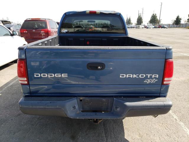 1D7HL38N64S768349 - 2004 DODGE DAKOTA QUAD SPORT BLUE photo 6