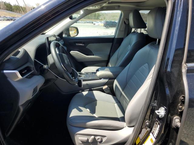 5TDGZRAH0MS522708 - 2021 TOYOTA HIGHLANDER XLE BLACK photo 7