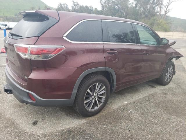 5TDZKRFH4GS160537 - 2016 TOYOTA HIGHLANDER LE BURGUNDY photo 3