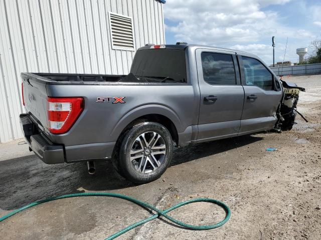 1FTEW1CP8MKD98488 - 2021 FORD F150 SUPERCREW GRAY photo 3