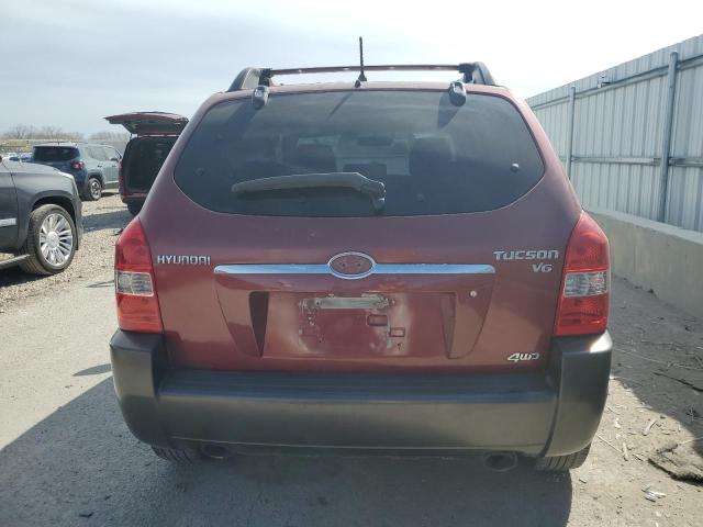 KM8JN72D77U641482 - 2007 HYUNDAI TUCSON SE BURGUNDY photo 6