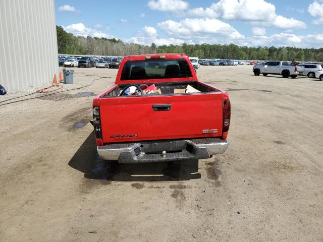 1GTCS198668241884 - 2006 GMC CANYON RED photo 6