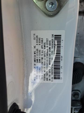 1HGCR2F61GA142180 - 2016 HONDA ACCORD SPORT WHITE photo 12