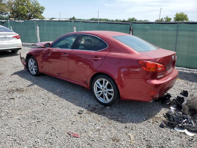 JTHBK262265012247 - 2006 LEXUS IS 250 BURGUNDY photo 2