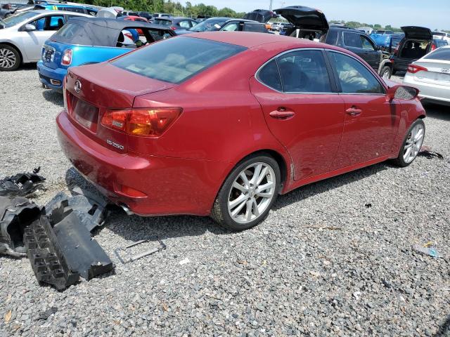 JTHBK262265012247 - 2006 LEXUS IS 250 BURGUNDY photo 3