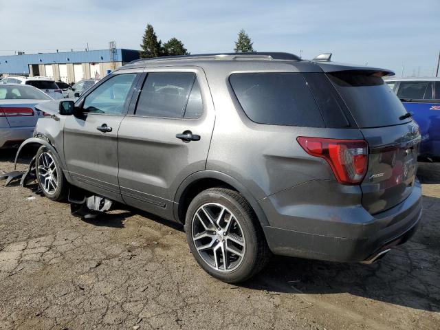 1FM5K8GT0GGA94439 - 2016 FORD EXPLORER SPORT GRAY photo 2