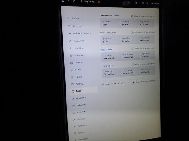 5YJXCBE27KF192064 - 2019 TESLA MODEL X Noir photo 9