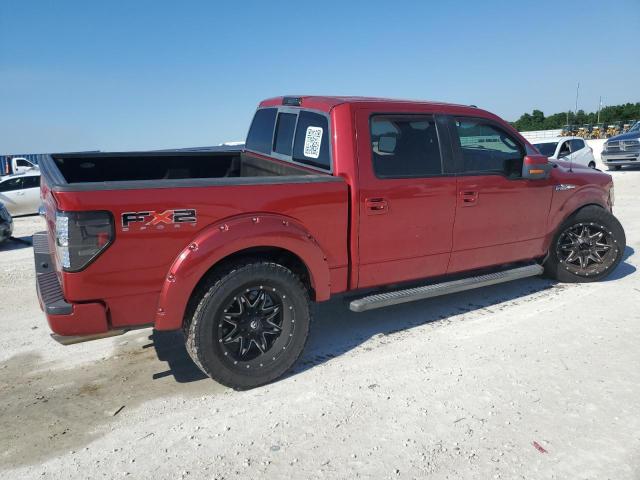 1FTFW1CV5AKC37871 - 2010 FORD F150 SUPERCREW RED photo 3