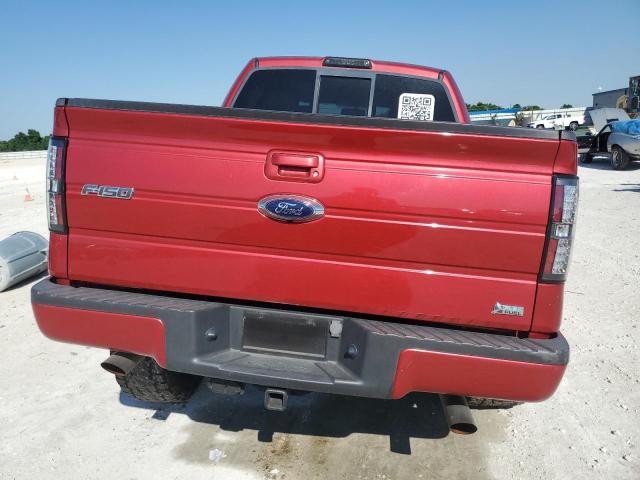 1FTFW1CV5AKC37871 - 2010 FORD F150 SUPERCREW RED photo 6