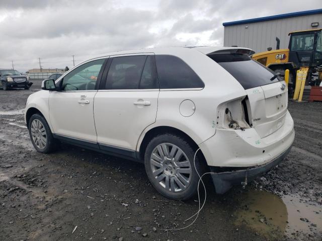 2FMDK4KC6ABB46151 - 2010 FORD EDGE LIMITED WHITE photo 2