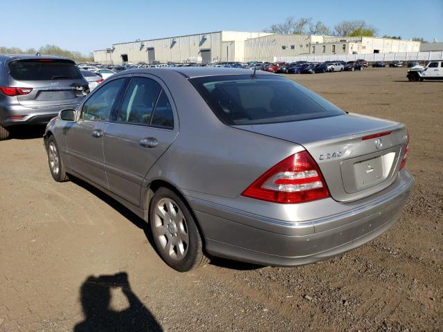 WDBRF81J35F694410 - 2005 MERCEDES-BENZ C 240 4MATIC SILVER photo 2