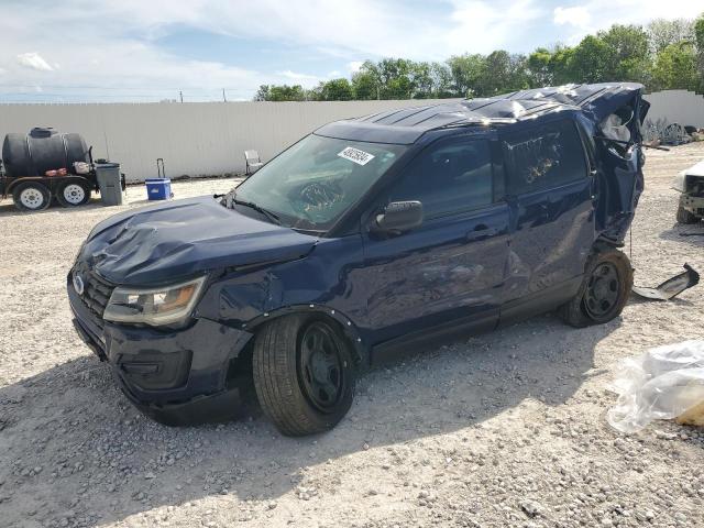 1FM5K8AR2KGA65143 - 2019 FORD EXPLORER POLICE INTERCEPTOR BLUE photo 1