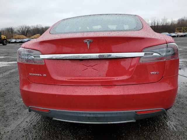 5YJSA1E20GF135609 - 2016 TESLA MODEL S Կարմիր լուսանկար 6