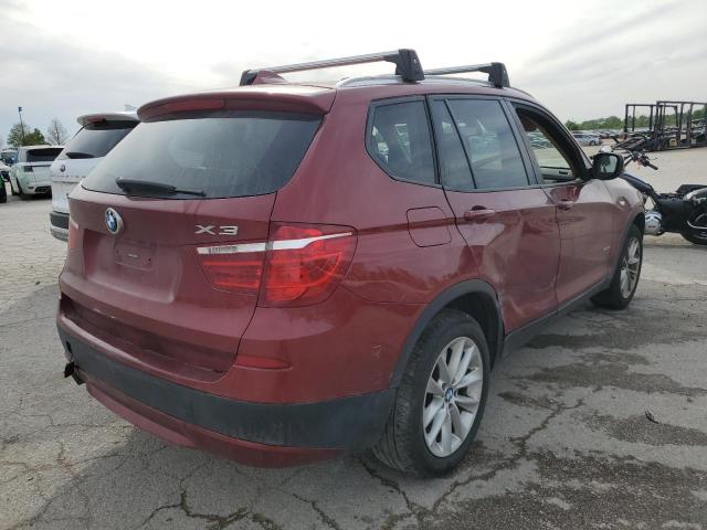 5UXWX9C53D0A27623 - 2021 BMW X3 XDRIVE28I RED photo 3