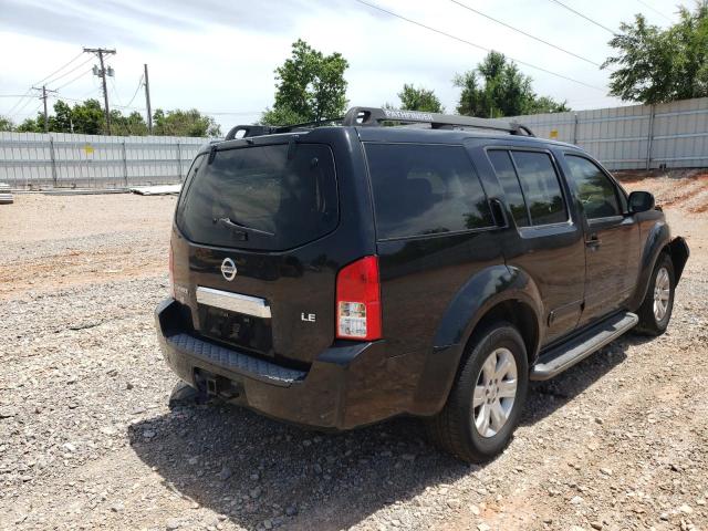 5N1AR18UX6C648391 - 2006 NISSAN PATHFINDER LE BLACK photo 4