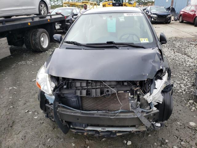 JTDBT923684040342 - 2008 TOYOTA YARIS BLACK photo 5